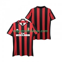 Dres AC Milan 1988 1989 Retro Domaći Kratkih Rukava - Muški