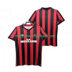 Dres AC Milan 1990 1991 Retro Domaći Kratkih Rukava - Muški