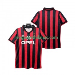 Dres AC Milan 1995 1996 Retro Domaći Kratkih Rukava - Muški