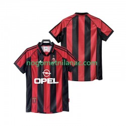 Dres AC Milan Retro Domaći 1998 1999 Kratkih Rukava - Muški