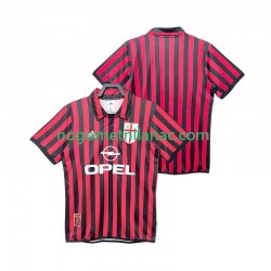 Dres AC Milan 2000 Retro Domaći 1999 Kratkih Rukava - Muški