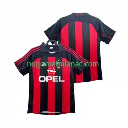 Dres AC Milan 2000 Retro Domaći 2002 Kratkih Rukava - Muški