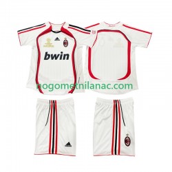 Dres AC Milan 2007 Retro Gostujući 2006 Kratkih Rukava - Dječji
