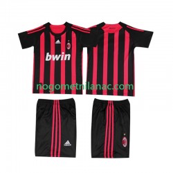 Dres AC Milan 2009 Retro Domaći 2008 Kratkih Rukava - Dječji