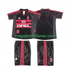 Dres AC Milan Retro Treći 1998 1999 Kratkih Rukava - Dječji