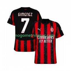 Dres AC Milan Santiago Gimenez 7 Domaći 2025-2026 Kratkih Rukava - Muški