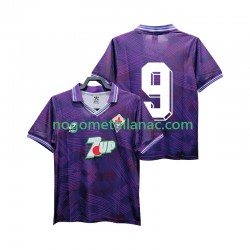 Dres ACF Fiorentina 9 1992 1993 Retro Domaći Kratkih Rukava - Muški