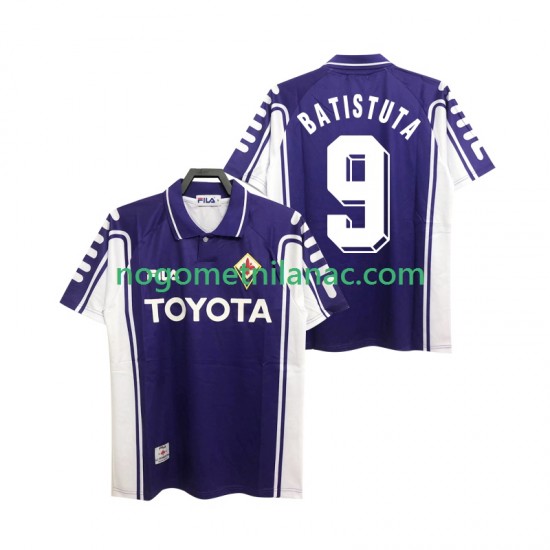 Dres ACF Fiorentina BASTUTA 9 2000 Retro Domaći 1999 Kratkih Rukava - Muški