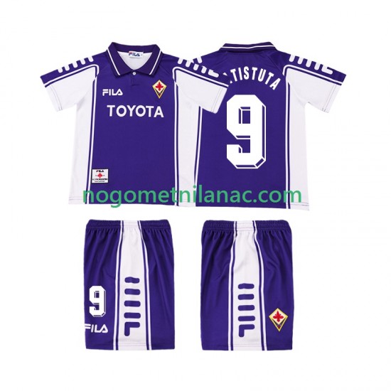 Dres ACF Fiorentina BASTUTA 9 2000 Retro Domaći 1999 Kratkih Rukava - Dječji