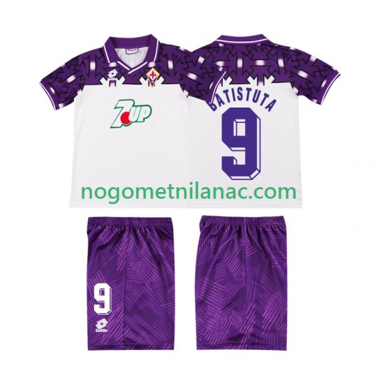 Dres ACF Fiorentina BATISTUTA 9 1992 1993 Retro Gostujući Kratkih Rukava - Dječji