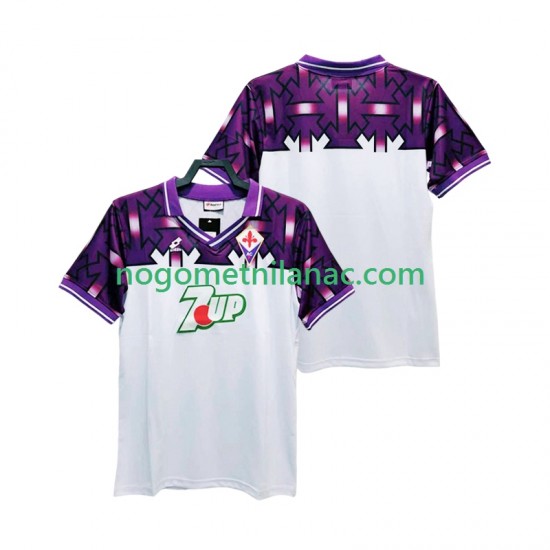 Dres ACF Fiorentina 1992 1993 Retro Gostujući Kratkih Rukava - Muški