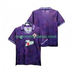 Dres ACF Fiorentina 1992 1993 Retro Domaći Kratkih Rukava - Muški Dres ACF Fiorentina 1992 1993 Retro Domaći Kratkih Rukava - Muški
