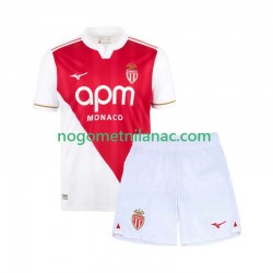 Dres AS Monaco Domaći 2025-2026 Kratkih Rukava - Dječji