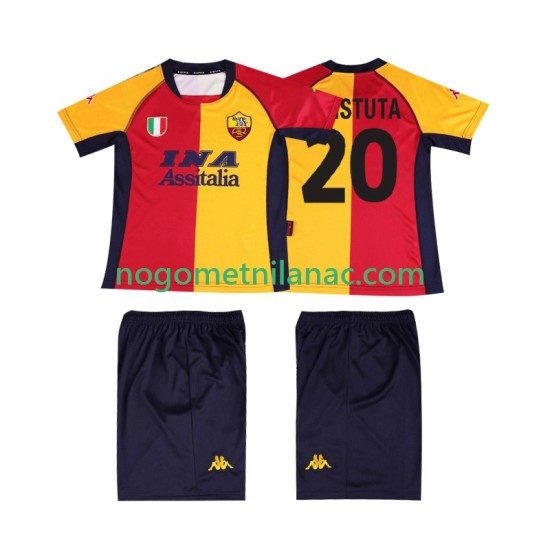 Dres Roma Batistuta 20 2000 2001 Retro Domaći Kratkih Rukava - Dječji