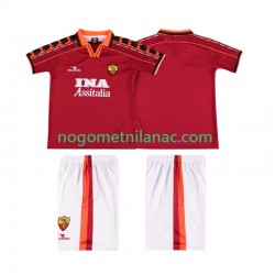 Dres Roma Retro Domaći 1998 1999 Kratkih Rukava - Dječji Dres Roma Retro Domaći 1998 1999 Kratkih Rukava - Dječji