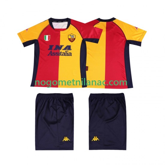 Dres Roma 2001 Retro Domaći Kratkih Rukava - Dječji