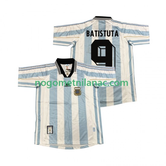 Dres Argentina BATISUTA 9 Retro Domaći 1998 Kratkih Rukava - Muški