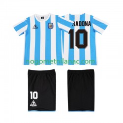 Dres Argentina MARADONA 10 1986 Retro Domaći Kratkih Rukava - Dječji Dres Argentina MARADONA 10 1986 Retro Domaći Kratkih Rukava - Dječji