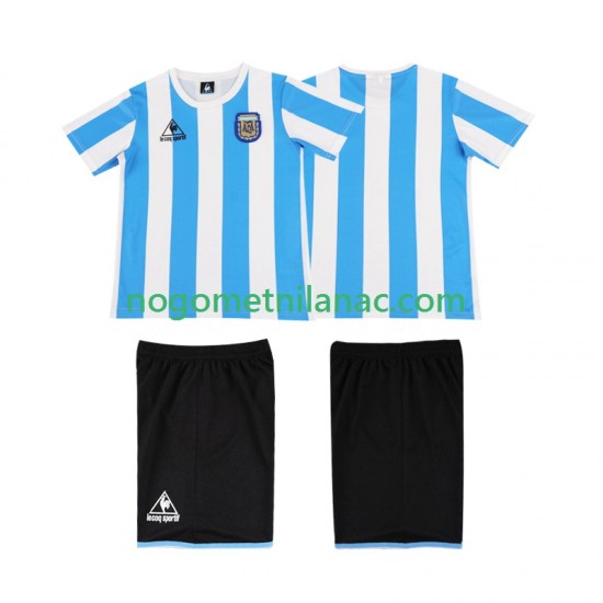 Dres Argentina 1986 Retro Domaći Kratkih Rukava - Dječji