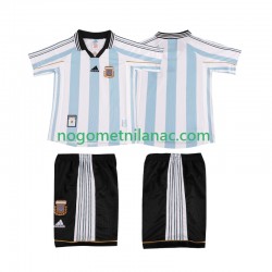 Dres Argentina Retro Domaći 1998 Kratkih Rukava - Dječji Dres Argentina Retro Domaći 1998 Kratkih Rukava - Dječji