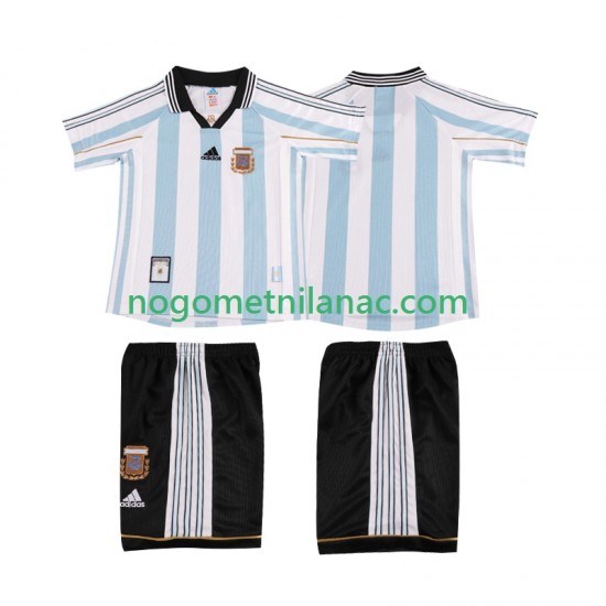 Dres Argentina Retro Domaći 1998 Kratkih Rukava - Dječji
