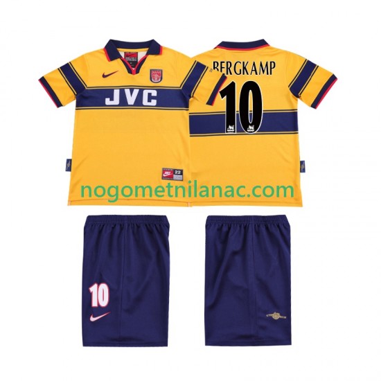 Dres Arsenal BERGKAMP 10 1997 Retro Gostujući 1999 Kratkih Rukava - Dječji
