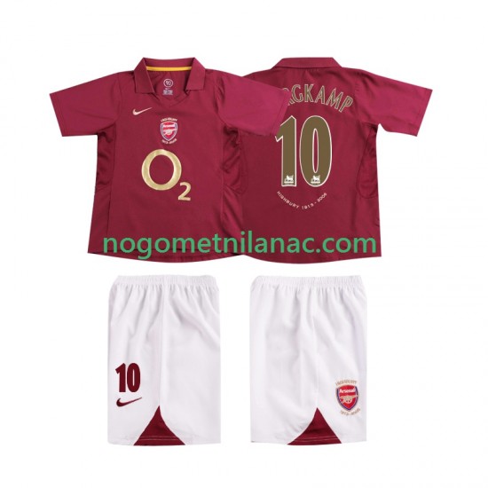Dres Arsenal BERGKAMP 10 2005 Retro Domaći 2006 Kratkih Rukava - Dječji