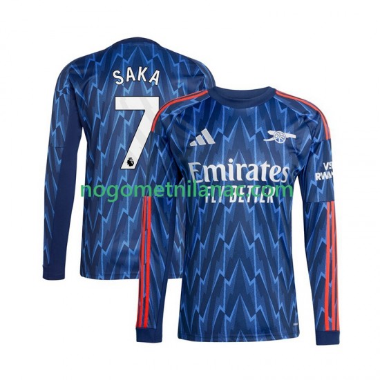 Dres Arsenal Bukayo Saka 7 Gostujući 2025-2026 Dugim Rukavima - Muški