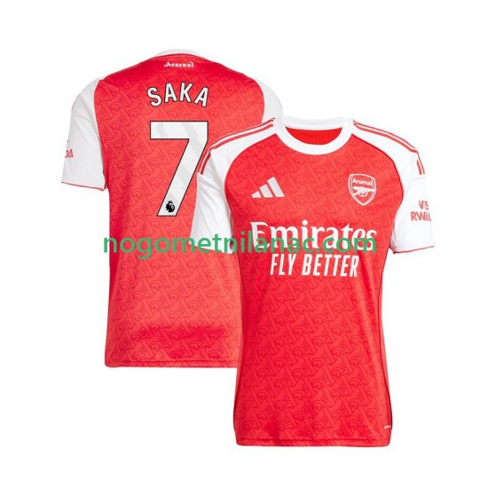 Dres Arsenal Bukayo Saka 7 Domaći 2025-2026 Kratkih Rukava - Muški