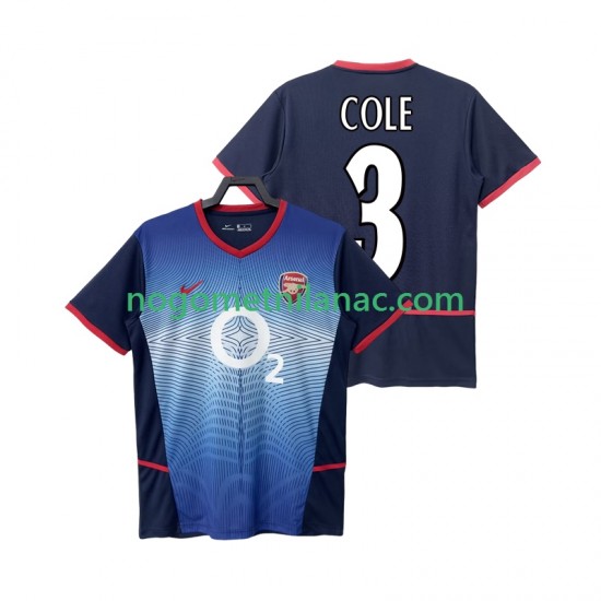 Dres Arsenal COLE 3 Retro Gostujući 2004 2002 Kratkih Rukava - Muški