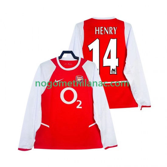 Dres Arsenal Henry 14 2003 Retro Domaći 2002 Dugim Rukavima - Muški