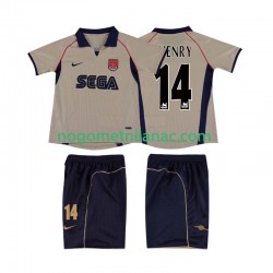 Dres Arsenal Thierry Henry 14 2001 Retro Gostujući 2002 Kratkih Rukava - Dječji