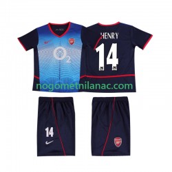 Dres Arsenal Thierry Henry 14 Retro Gostujući 2004 2002 Kratkih Rukava - Dječji