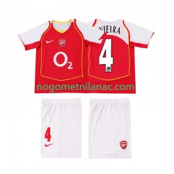 Dres Arsenal VIEIRA 4 2005 Retro Domaći 2004 Kratkih Rukava - Dječji