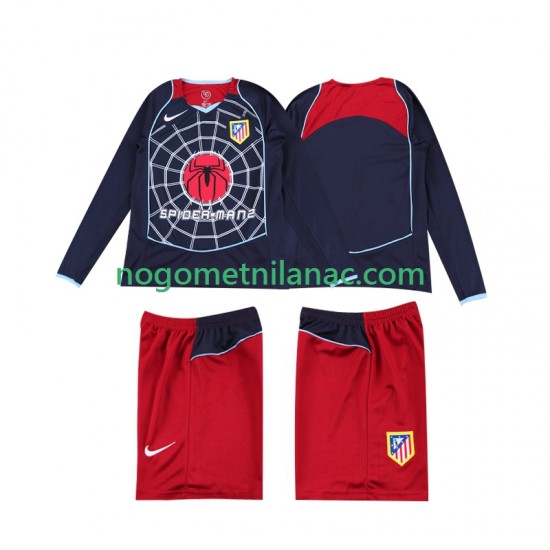 Dres Atlético Madrid 2005 Retro Gostujući 2004 Dugim Rukavima - Dječji