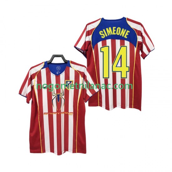 Dres Atlético Madrid SIMEONE 14 2005 Retro Domaći 2004 Kratkih Rukava - Muški