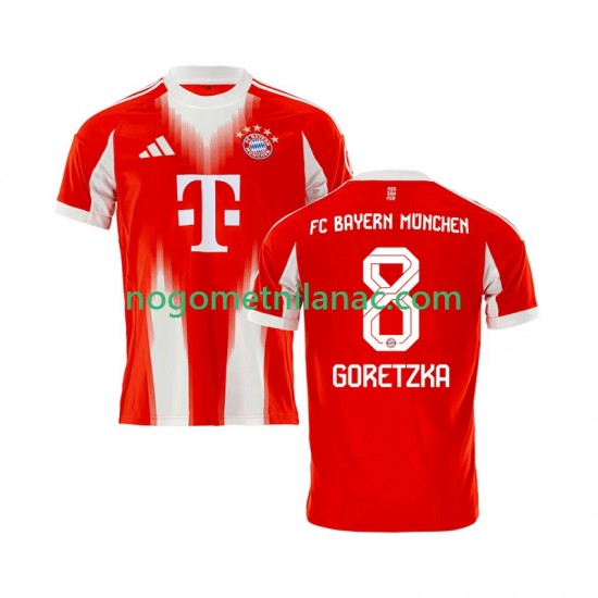 Dres FC Bayern München Leon Goretzka 8 Domaći 2025-2026 Kratkih Rukava - Muški