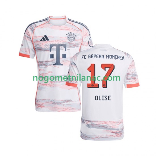 Dres FC Bayern München Michael Olise 17 Gostujući 2025-2026 Kratkih Rukava - Muški