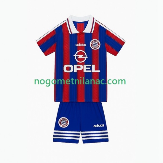 Dres FC Bayern München 1995 1997 Retro Domaći Kratkih Rukava - Dječji