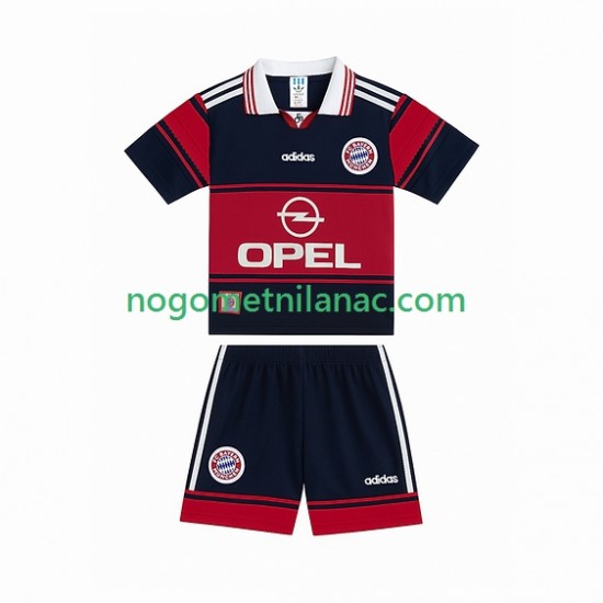 Dres FC Bayern München 1997 Retro Domaći 1999 Kratkih Rukava - Dječji