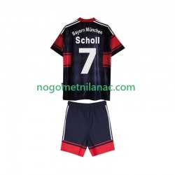 Dres FC Bayern München Scholl 7 1997 Retro Domaći 1999 Kratkih Rukava - Dječji