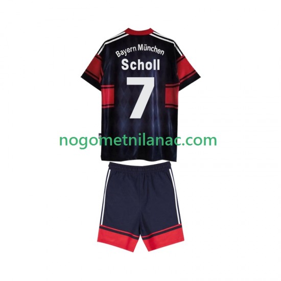 Dres FC Bayern München Scholl 7 1997 Retro Domaći 1999 Kratkih Rukava - Dječji