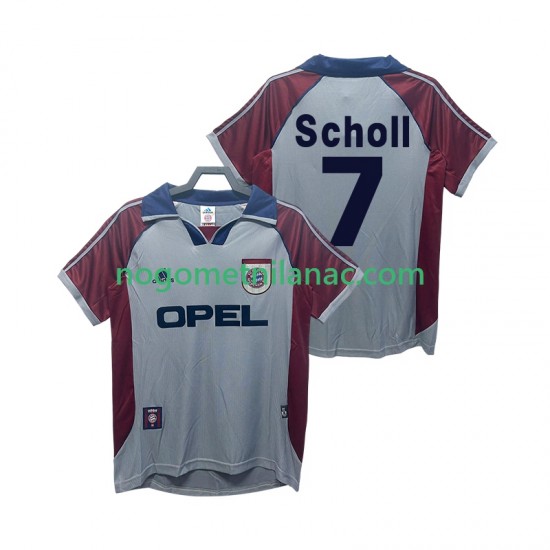 Dres FC Bayern München Scholl 7 Retro Treći 1998 1999 Kratkih Rukava - Muški