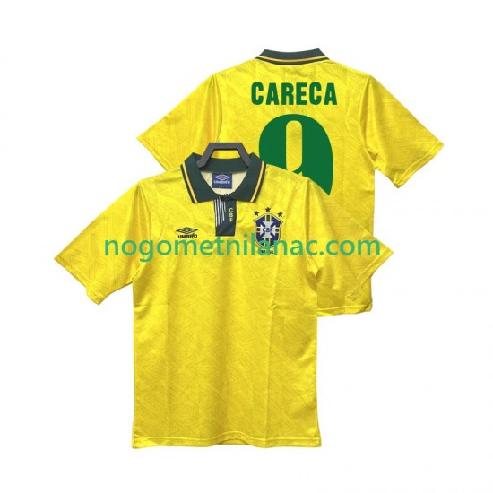 Dres Brazil CARECA 9 1991 1993 Retro Domaći Kratkih Rukava - Muški