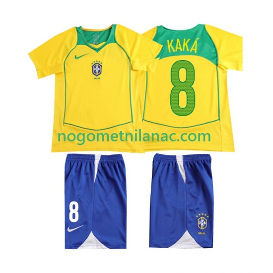 Dres Brazil KAKA 8 Retro Domaći 2004 Kratkih Rukava - Dječji