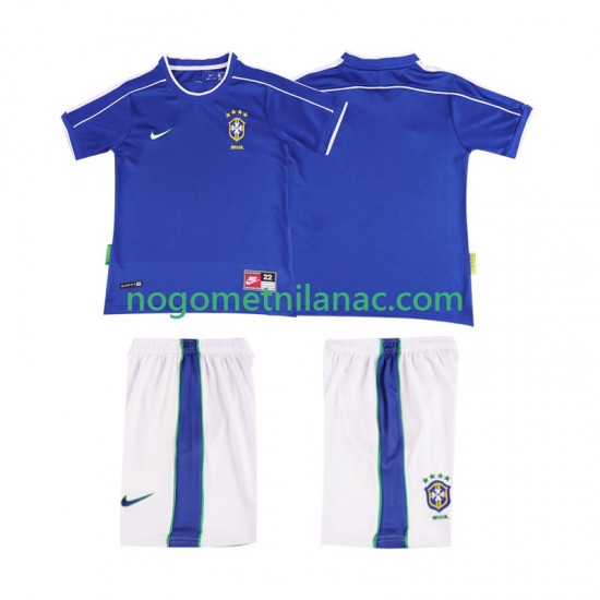 Dres Brazil Retro Gostujući 1998 Kratkih Rukava - Dječji