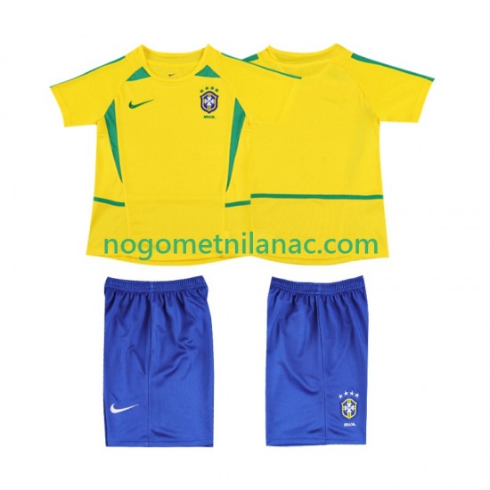 Dres Brazil Retro Domaći 2002 Kratkih Rukava - Dječji