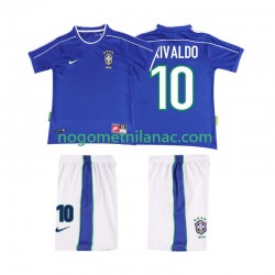 Dres Brazil RIVALDO 10 Retro Gostujući 1998 Kratkih Rukava - Dječji Dres Brazil RIVALDO 10 Retro Gostujući 1998 Kratkih Rukava - Dječji