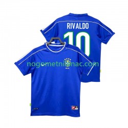 Dres Brazil RIVALDO 10 Retro Gostujući 1998 Kratkih Rukava - Muški Dres Brazil RIVALDO 10 Retro Gostujući 1998 Kratkih Rukava - Muški