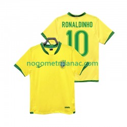 Dres Brazil RONALDINHO 10 Retro Domaći 2006 Kratkih Rukava - Muški